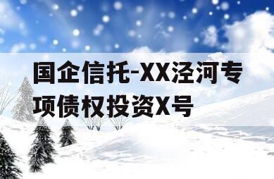 国企信托-XX泾河专项债权投资X号