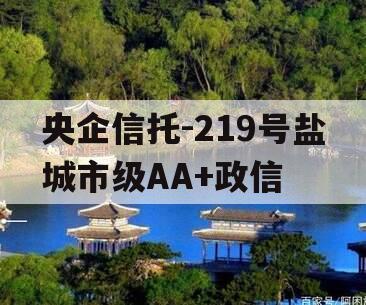 央企信托-219号盐城市级AA+政信