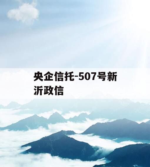 央企信托-507号新沂政信
