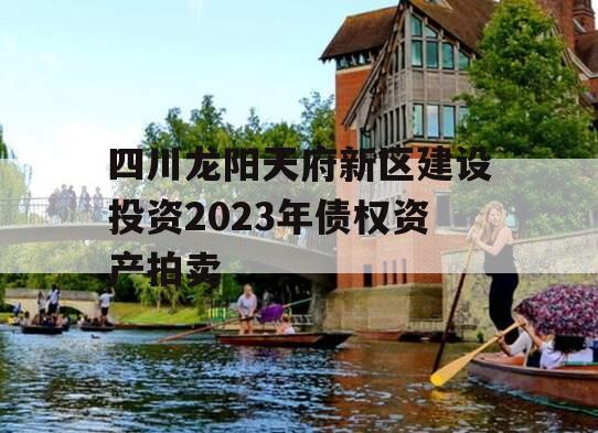 四川龙阳天府新区建设投资2023年债权资产拍卖