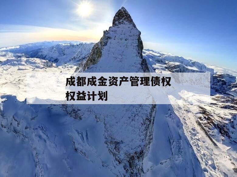 成都成金资产管理债权权益计划
