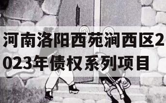 河南洛阳西苑涧西区2023年债权系列项目