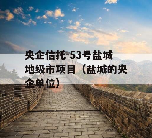央企信托-53号盐城地级市项目（盐城的央企单位）