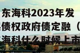 山东海科2023年发展债权政府债定融（山东海科什么时候上市）