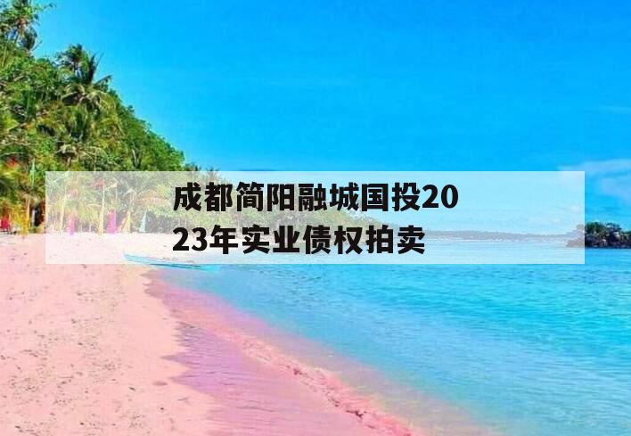 成都简阳融城国投2023年实业债权拍卖