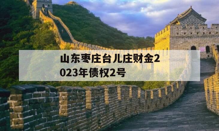 山东枣庄台儿庄财金2023年债权2号