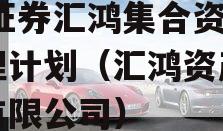 XX证券汇鸿集合资产管理计划（汇鸿资产管理有限公司）
