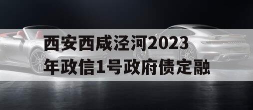 西安西咸泾河2023年政信1号政府债定融