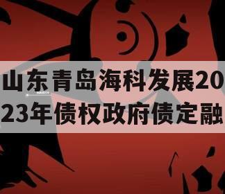山东青岛海科发展2023年债权政府债定融