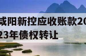 咸阳新控应收账款2023年债权转让