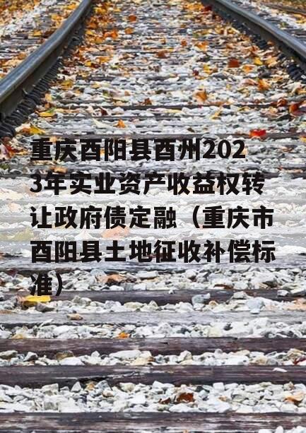 重庆酉阳县酉州2023年实业资产收益权转让政府债定融（重庆市酉阳县土地征收补偿标准）