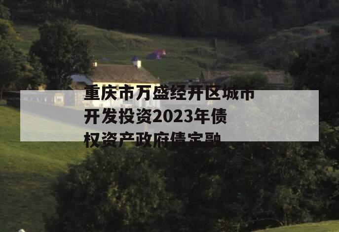 重庆市万盛经开区城市开发投资2023年债权资产政府债定融