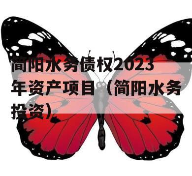 简阳水务债权2023年资产项目（简阳水务投资）