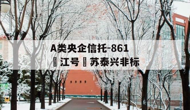 A类央企信托-861‮江号‬苏泰兴非标
