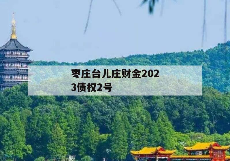 枣庄台儿庄财金2023债权2号