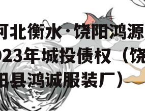 河北衡水·饶阳鸿源2023年城投债权（饶阳县鸿诚服装厂）