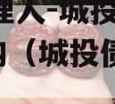 XX管理人-城投债券逆回购（城投债 知乎）