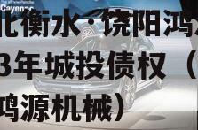 河北衡水·饶阳鸿源2023年城投债权（饶阳鸿源机械）