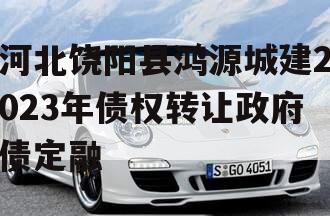 河北饶阳县鸿源城建2023年债权转让政府债定融