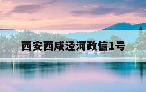 西安西咸泾河政信1号