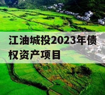 江油城投2023年债权资产项目