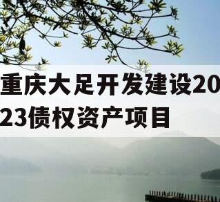 重庆大足开发建设2023债权资产项目