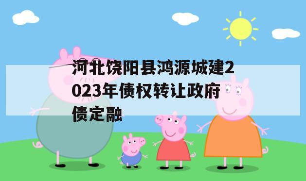 河北饶阳县鸿源城建2023年债权转让政府债定融