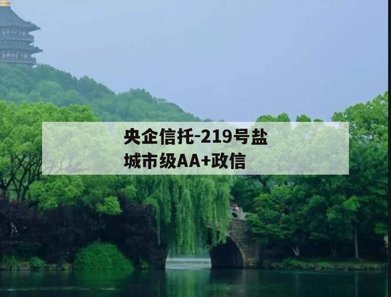 央企信托-219号盐城市级AA+政信