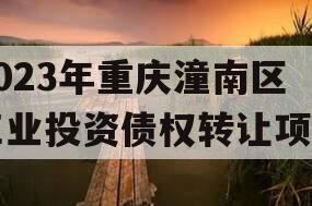 2023年重庆潼南区工业投资债权转让项目