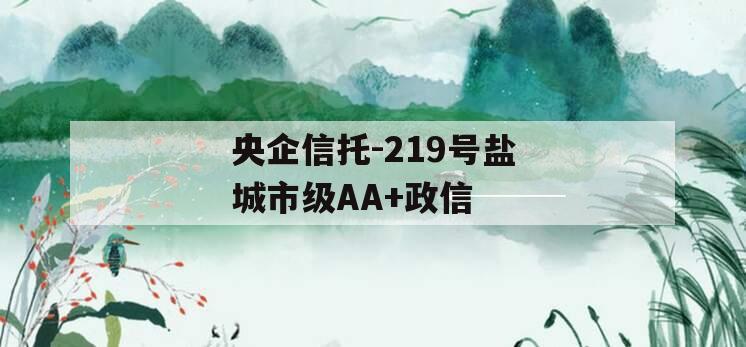 央企信托-219号盐城市级AA+政信