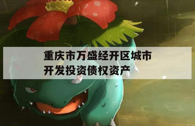 重庆市万盛经开区城市开发投资债权资产