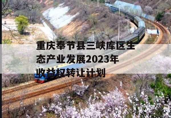 重庆奉节县三峡库区生态产业发展2023年收益权转让计划