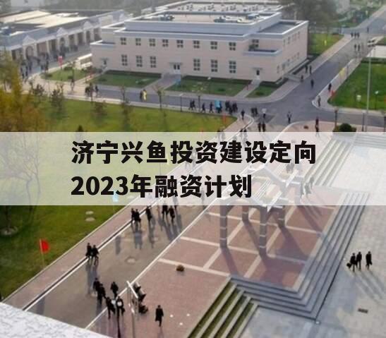 济宁兴鱼投资建设定向2023年融资计划