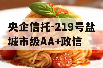 央企信托-219号盐城市级AA+政信