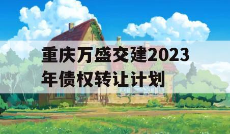 重庆万盛交建2023年债权转让计划