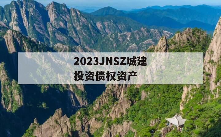 2023JNSZ城建投资债权资产