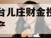 枣庄台儿庄财金投资债权资产