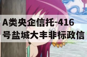 A类央企信托-416号盐城大丰非标政信