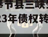 重庆奉节县三峡生态发展2023年债权转让项目