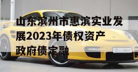 山东滨州市惠滨实业发展2023年债权资产政府债定融