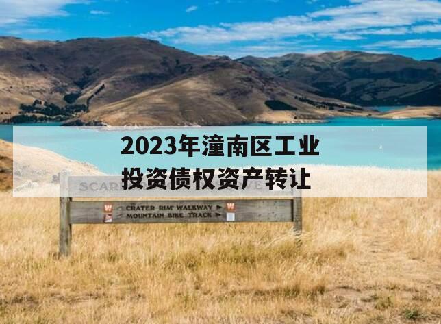 2023年潼南区工业投资债权资产转让