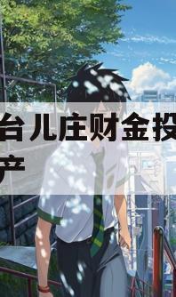 枣庄台儿庄财金投资债权资产