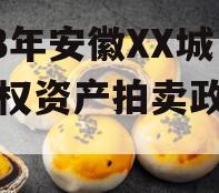 2023年安徽XX城建债权资产拍卖政府债定融
