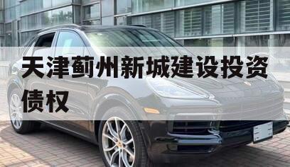 天津蓟州新城建设投资债权
