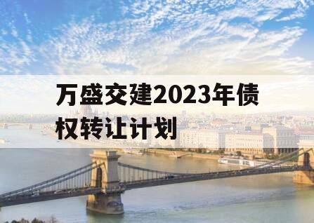 万盛交建2023年债权转让计划