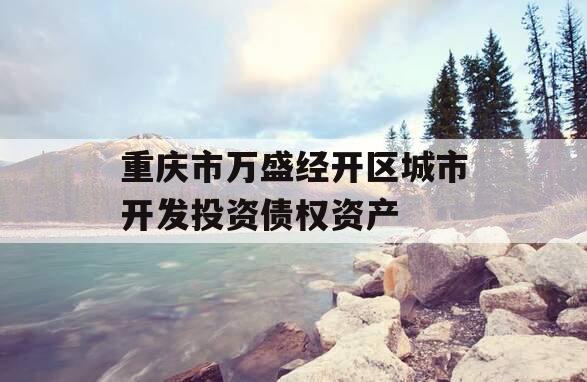 重庆市万盛经开区城市开发投资债权资产