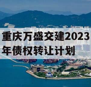重庆万盛交建2023年债权转让计划