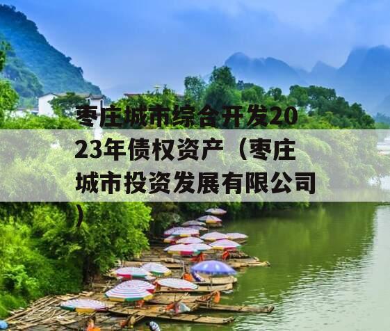 枣庄城市综合开发2023年债权资产（枣庄城市投资发展有限公司）