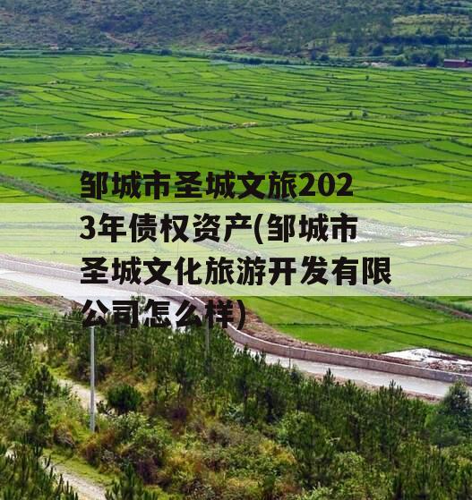 邹城市圣城文旅2023年债权资产(邹城市圣城文化旅游开发有限公司怎么样)
