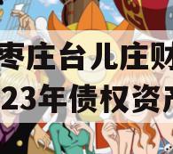 山东枣庄台儿庄财金投资2023年债权资产